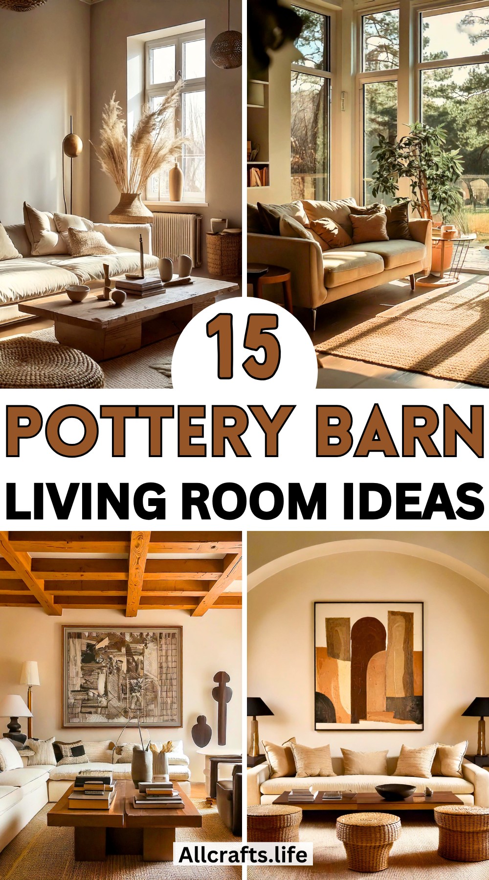 Pottery Barn Inspired Living Room Ideas