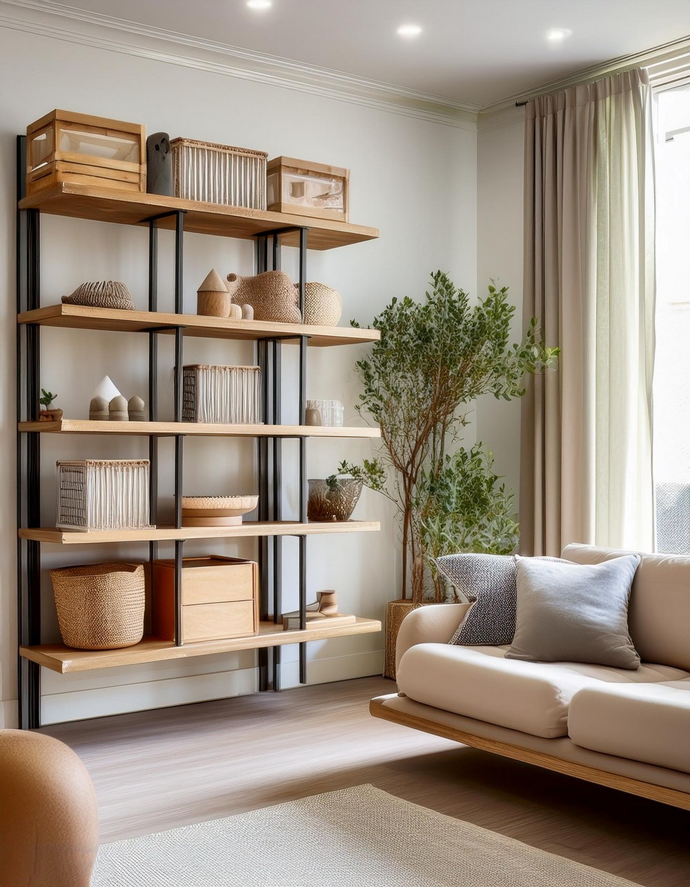 Utilize Vertical Space with Shelves and Storage Units