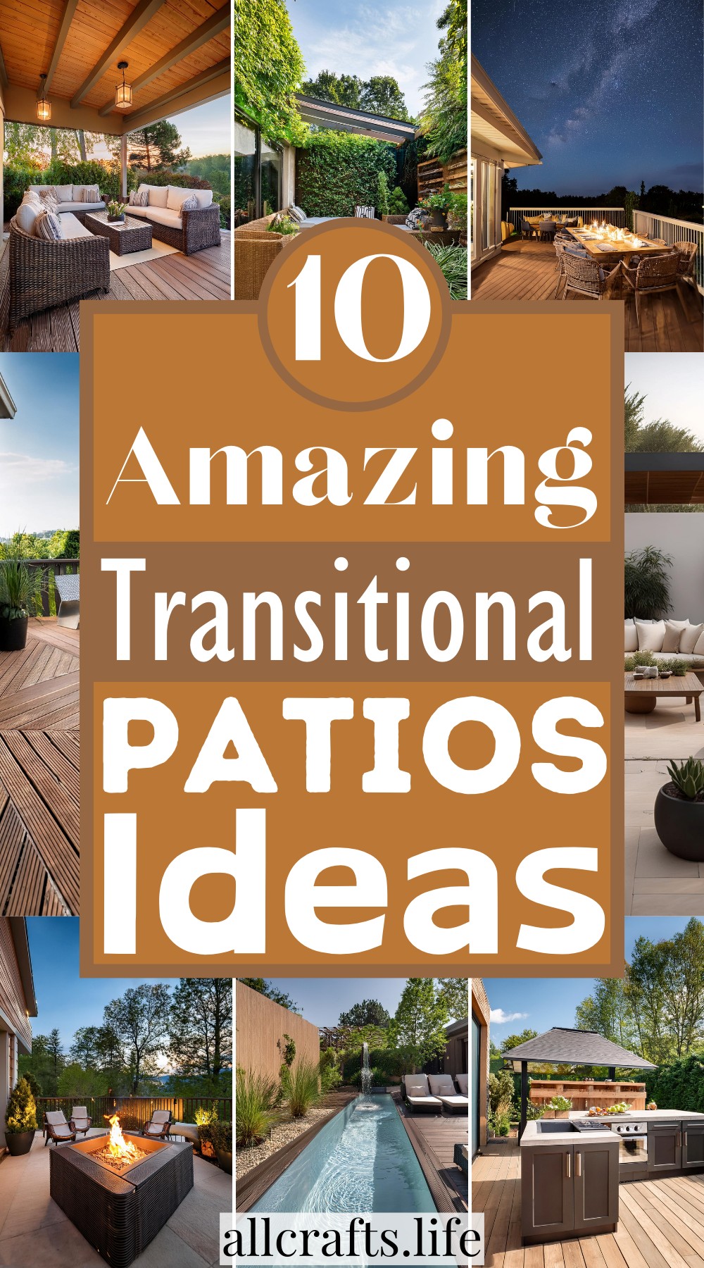 10 Transitional Patios Ideas