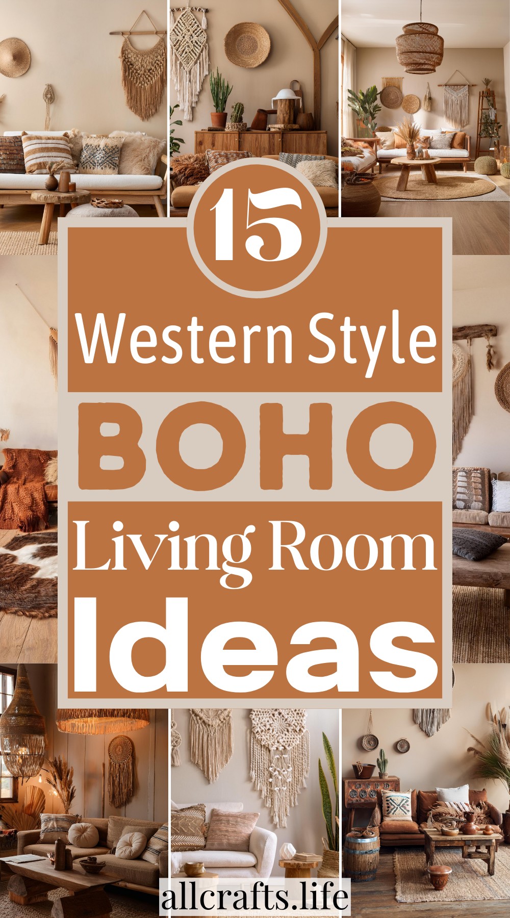 15 Unique Western Style Boho Living Room Ideas