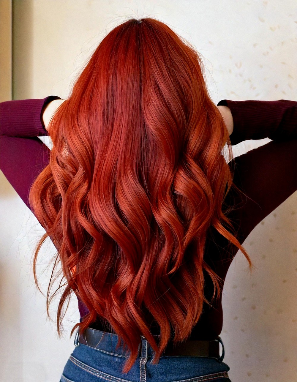 Autumn Waves in Burnt Orange