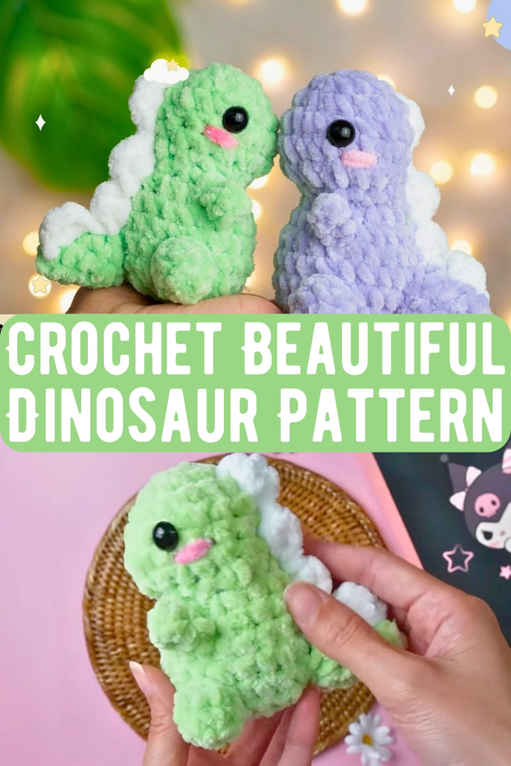 Crochet Beautiful Dinosaur Pattern