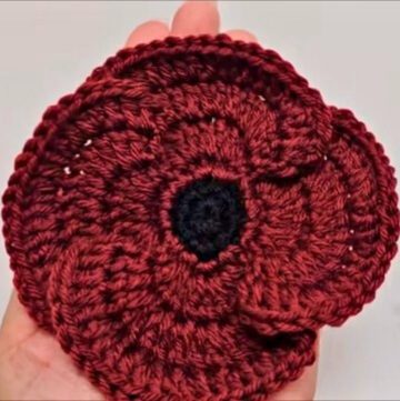 Crochet Cute Poppy Flower Pattern (1)