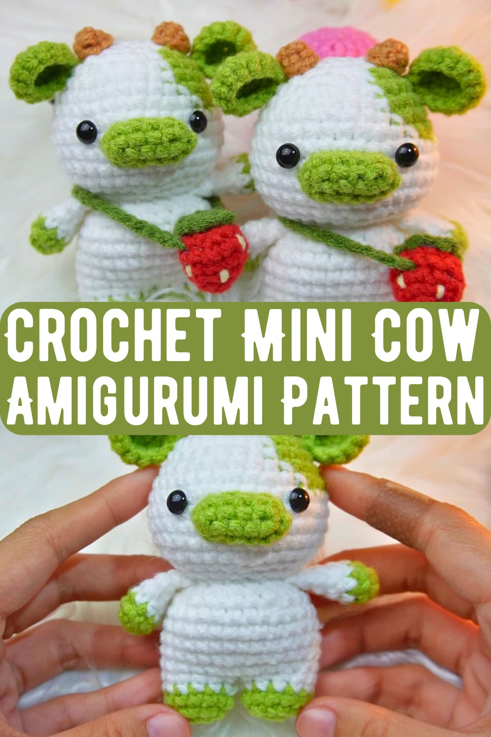 Crochet Mini Cow Amigurumi Pattern