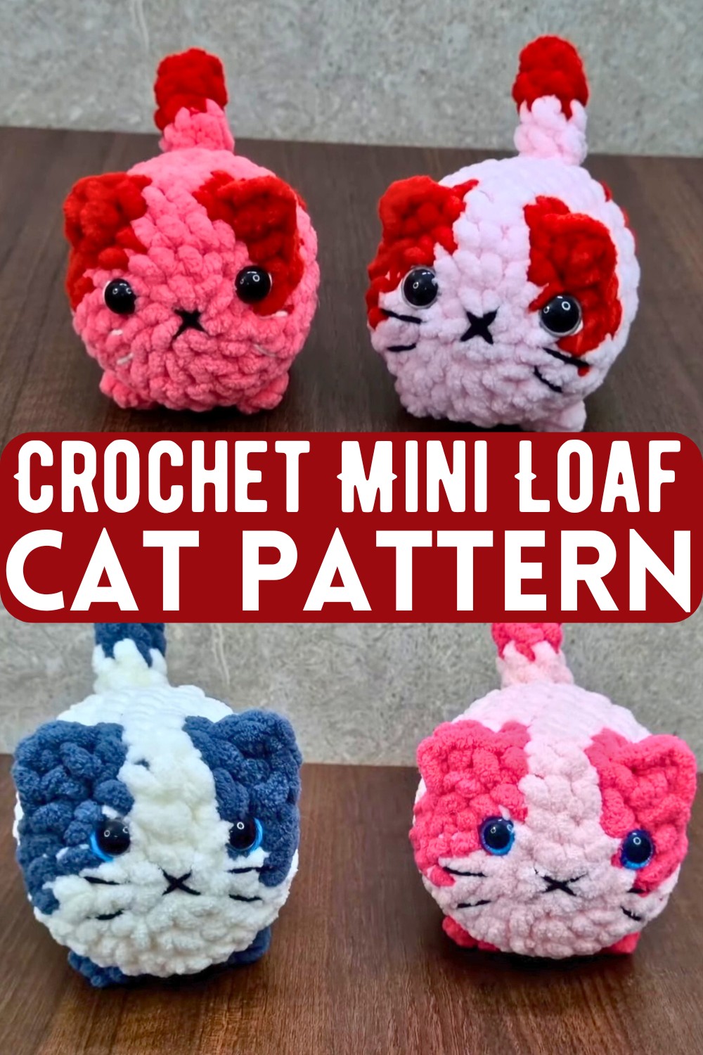 Crochet Mini Loaf Cat Pattern