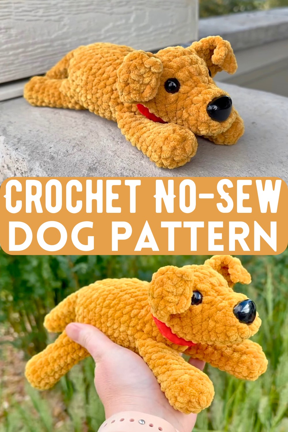 Crochet No-Sew Dog Pattern