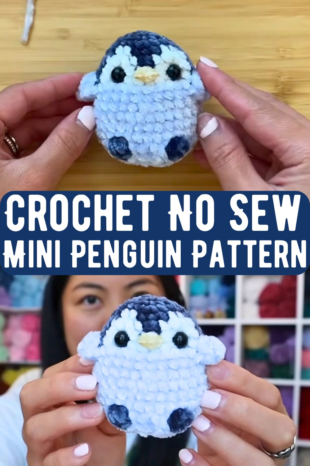 Crochet No Sew Mini Penguin Pattern