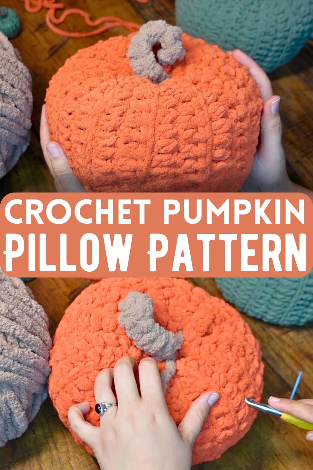 Crochet Pumpkin Pillow Pattern