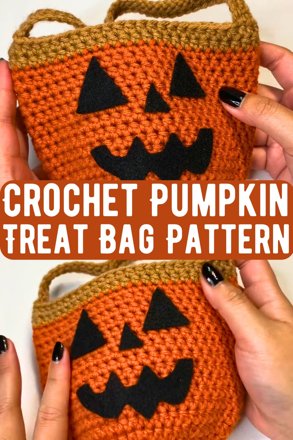 Crochet Pumpkin Treat Bag Pattern