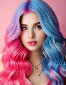 Pastel Pink and Blue Ombre