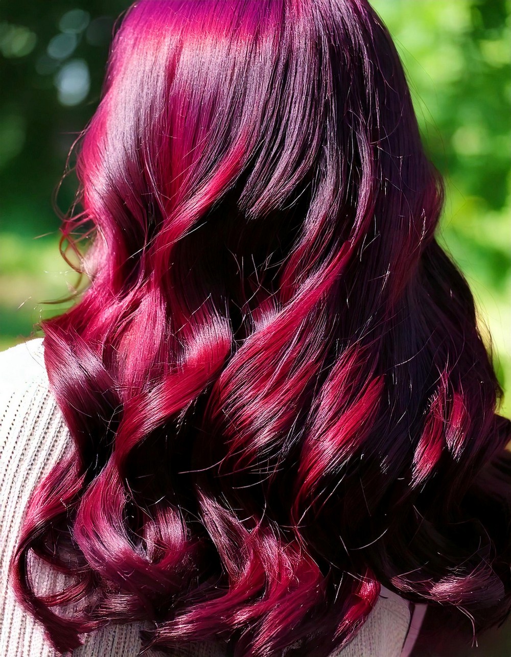 Vibrant Red-Brown Tresses