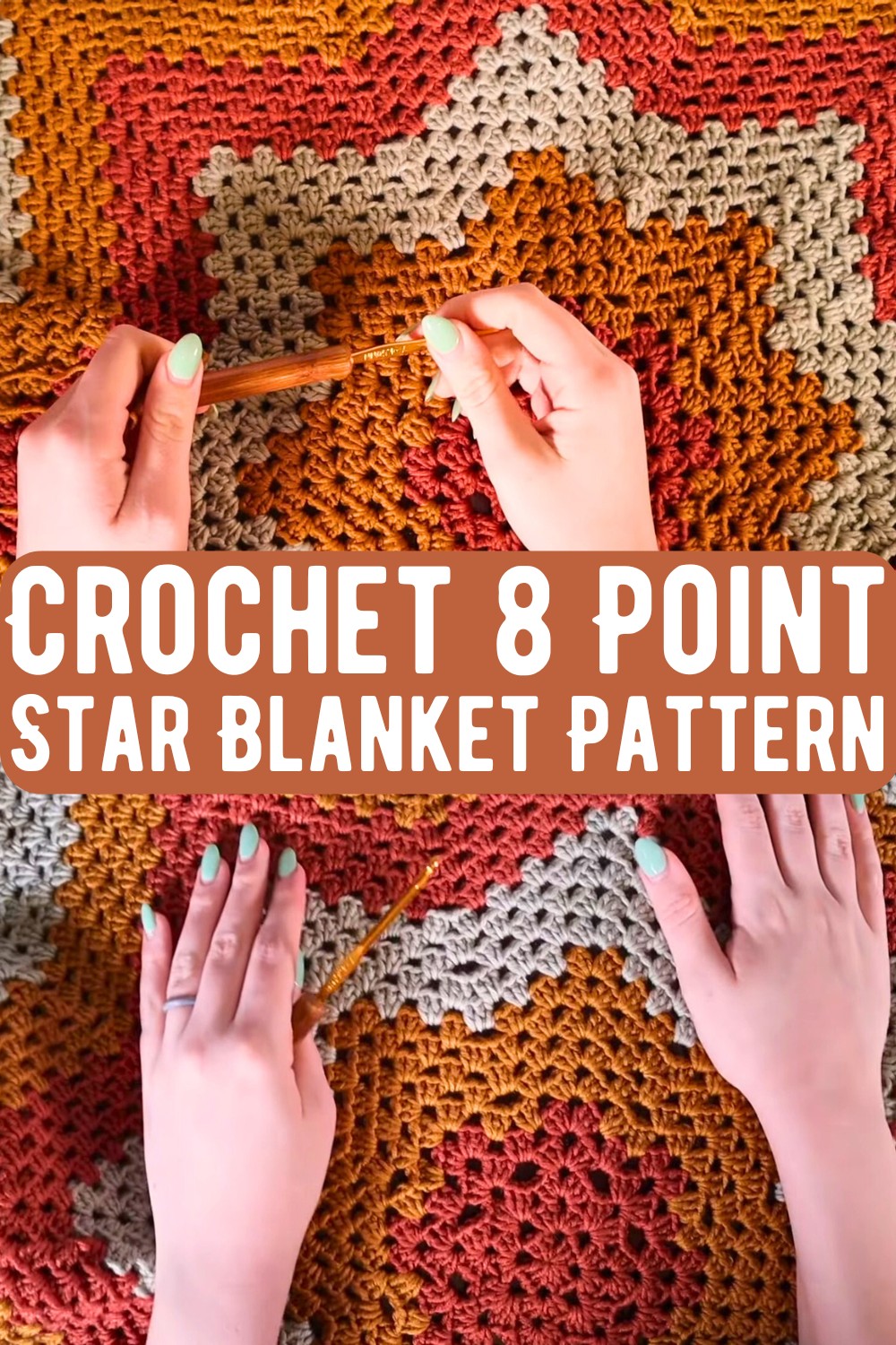 Crochet 8 Point Star Blanket Pattern