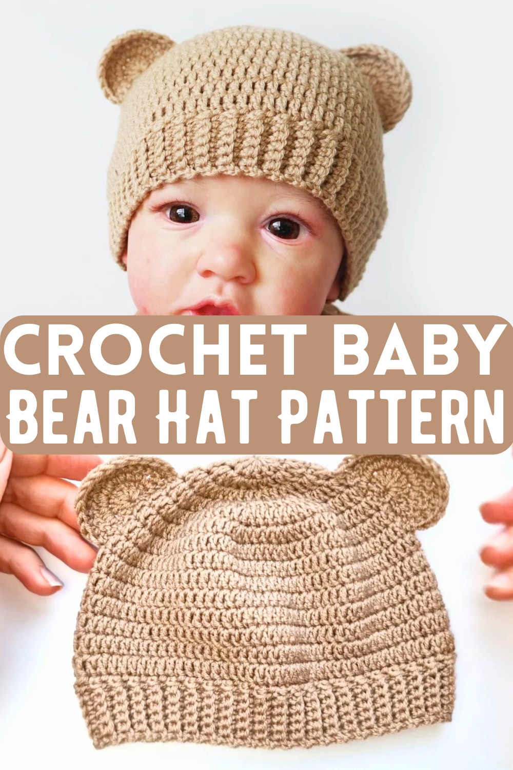 Crochet Baby Bear Hat Pattern