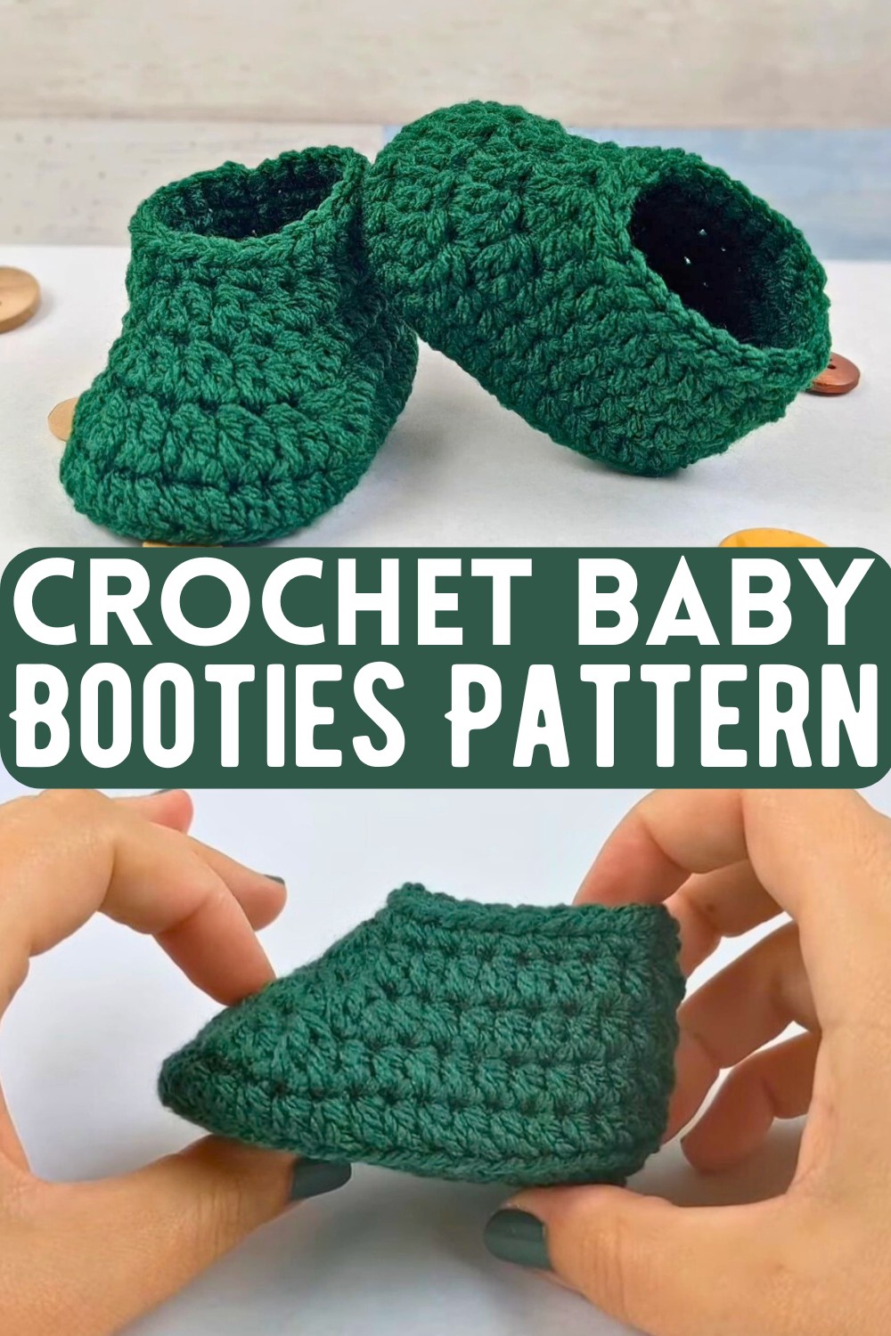 Crochet Baby Booties Pattern