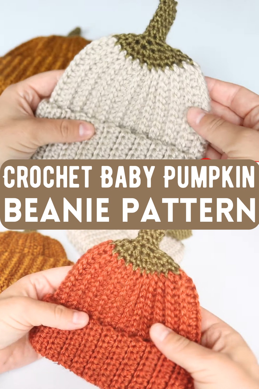 Crochet Baby Pumpkin Beanie Pattern