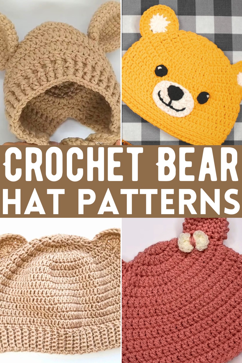 Crochet Bear Hat Patterns