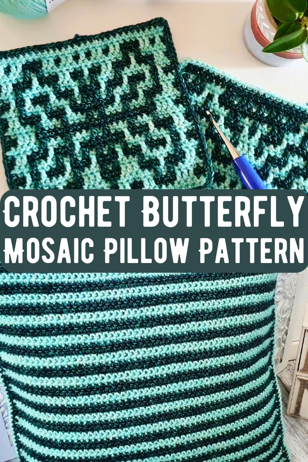 Crochet Butterfly Mosaic Pillow Pattern