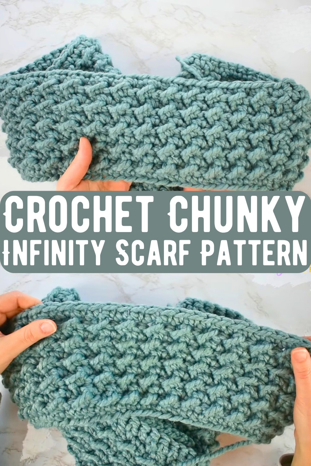 Crochet Chunky Infinity Scarf Pattern