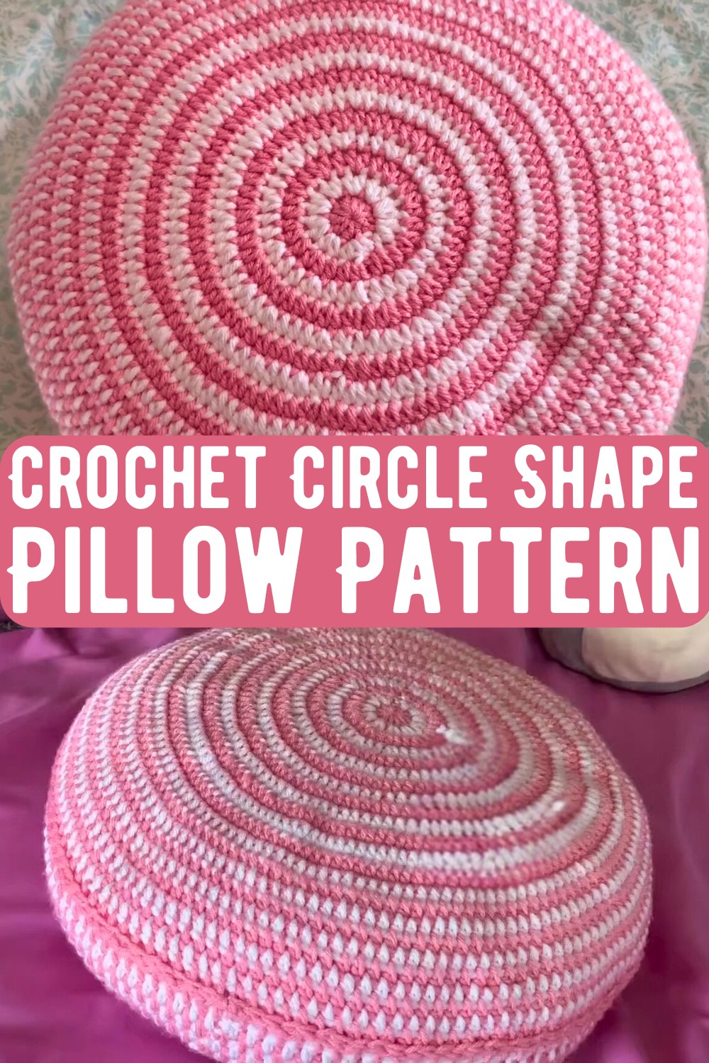 Crochet Circle Shape Pillow Pattern