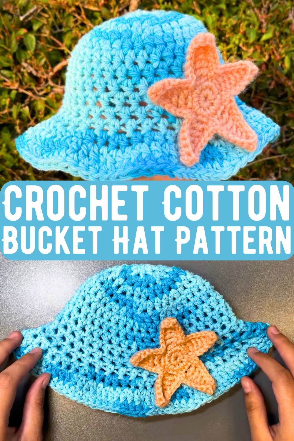 Crochet Cotton Bucket Hat Pattern