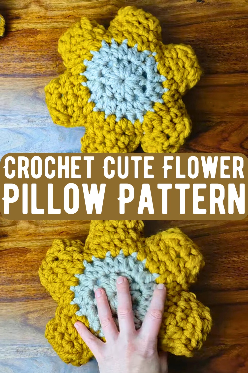 Crochet Cute Flower Pillow Pattern