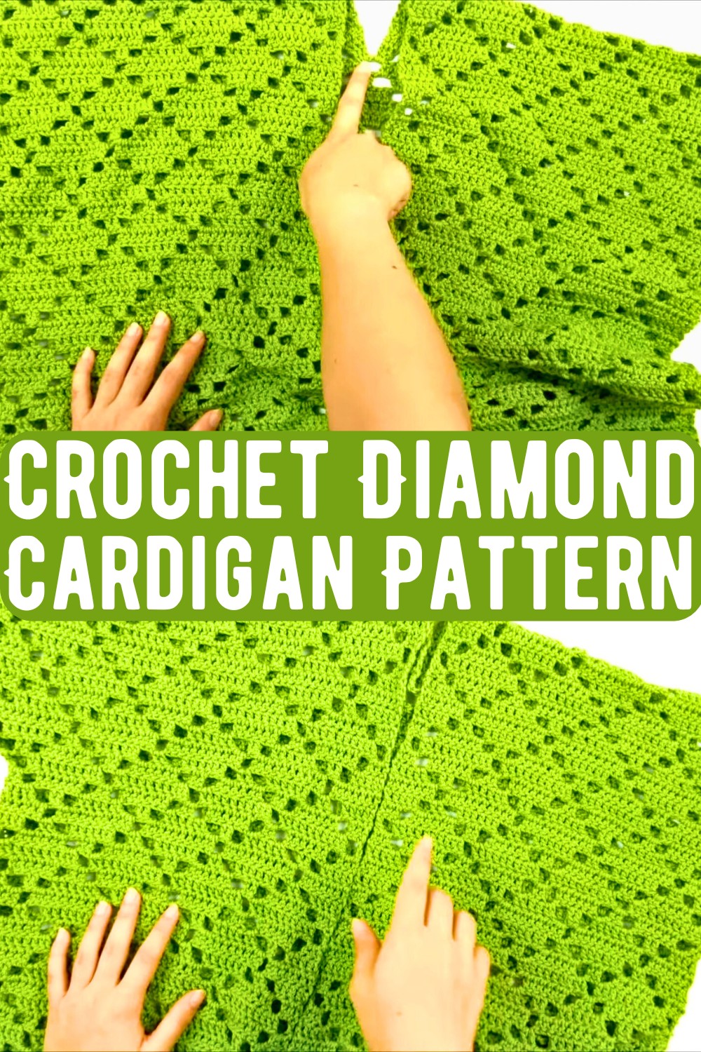 Crochet Diamond Cardigan Pattern