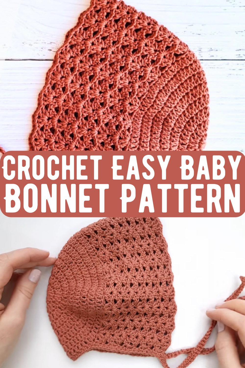 Crochet Easy Baby Bonnet Pattern