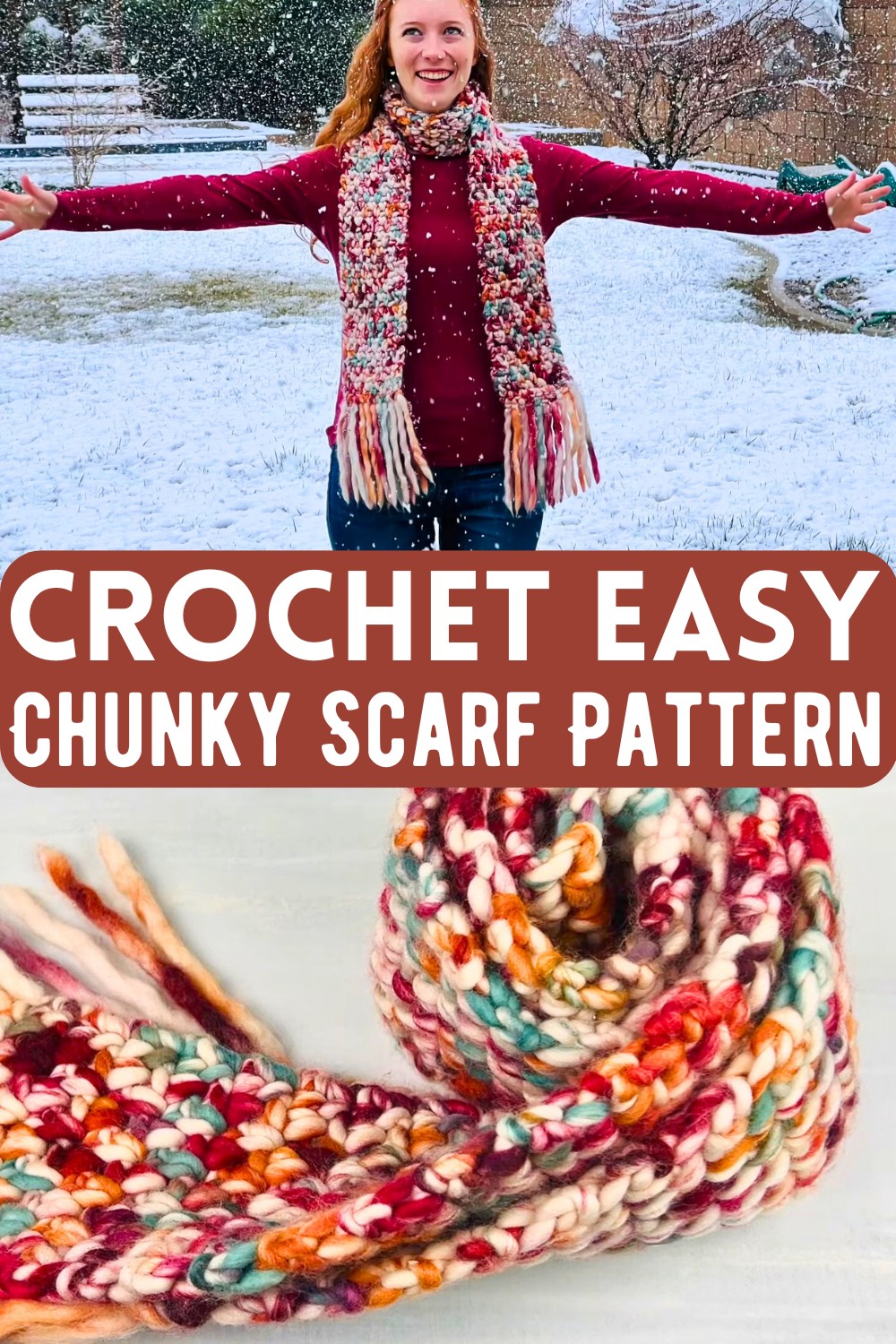 Crochet Easy Chunky Scarf Pattern