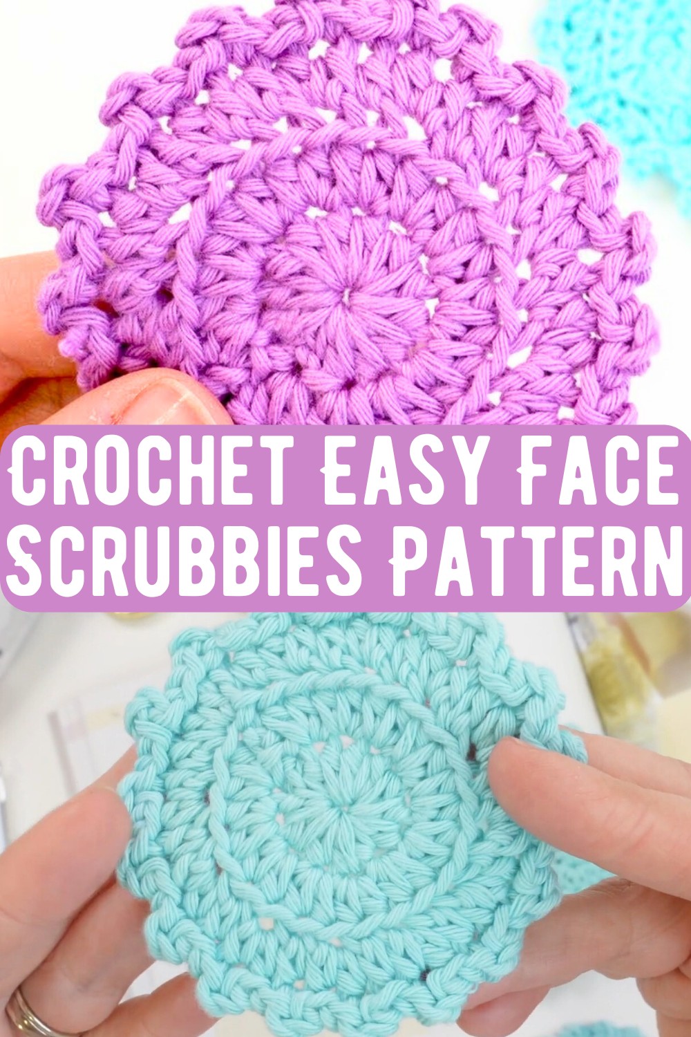 Crochet Easy Face Scrubbies Pattern