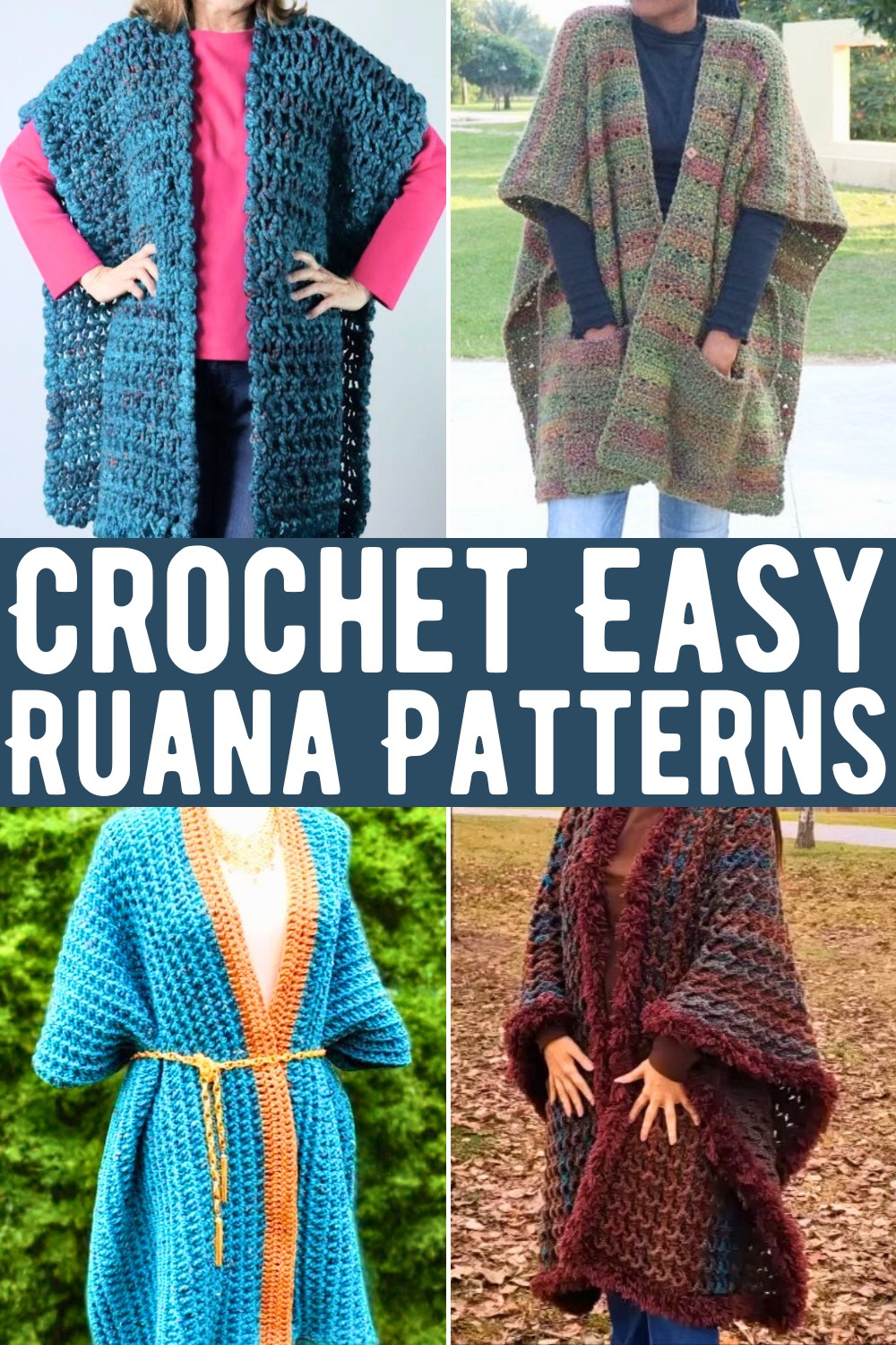 Crochet Easy Ruana Patterns