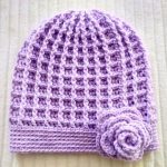 Crochet Easy Waffle Beanie Pattern (1)