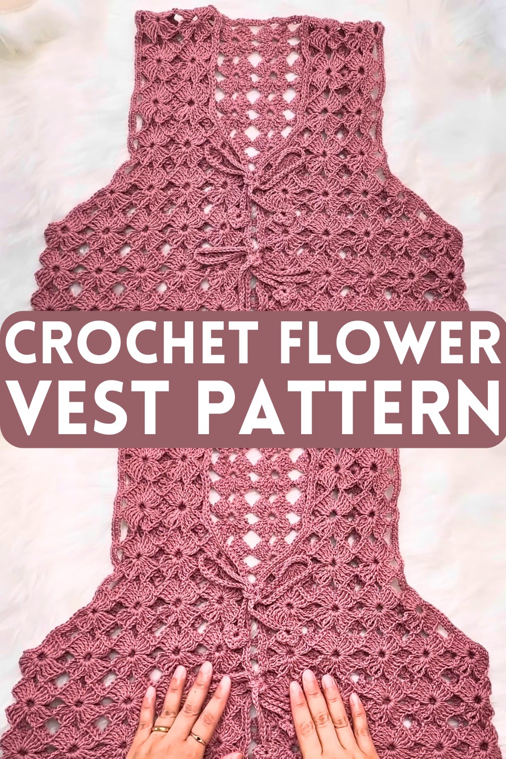 Crochet Flower Vest Pattern