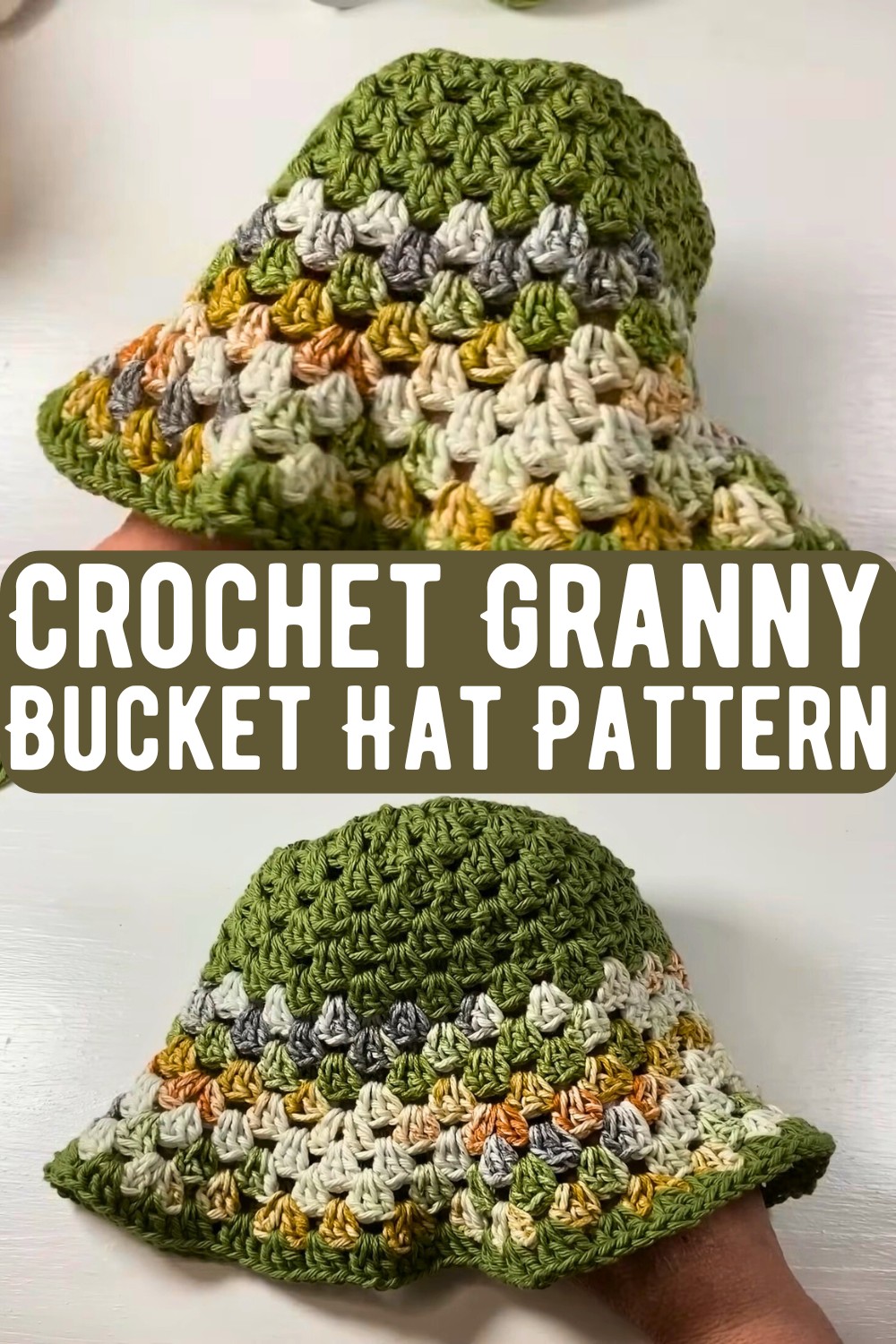 Crochet Granny Bucket Hat Pattern