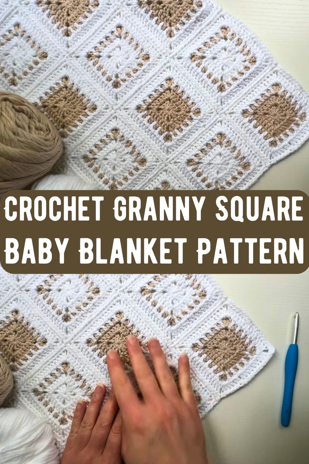 Crochet Granny Square Baby Blanket Pattern