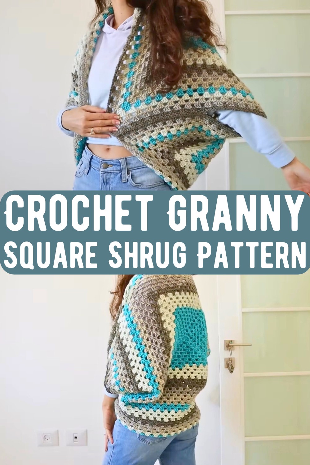 Crochet Granny Square Shrug Pattern