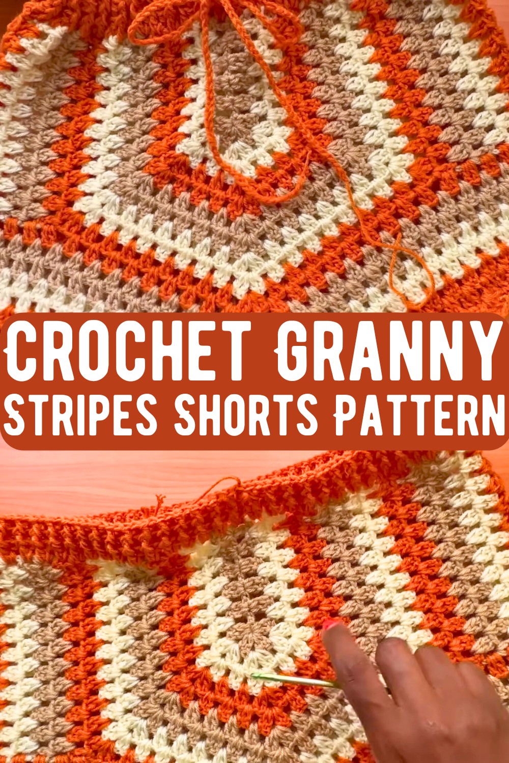 Crochet Granny Stripes Shorts Pattern