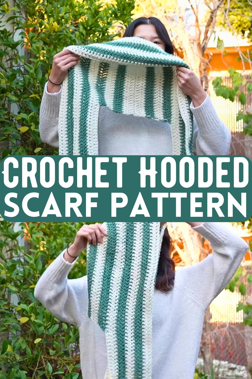 Crochet Hooded Scarf Pattern