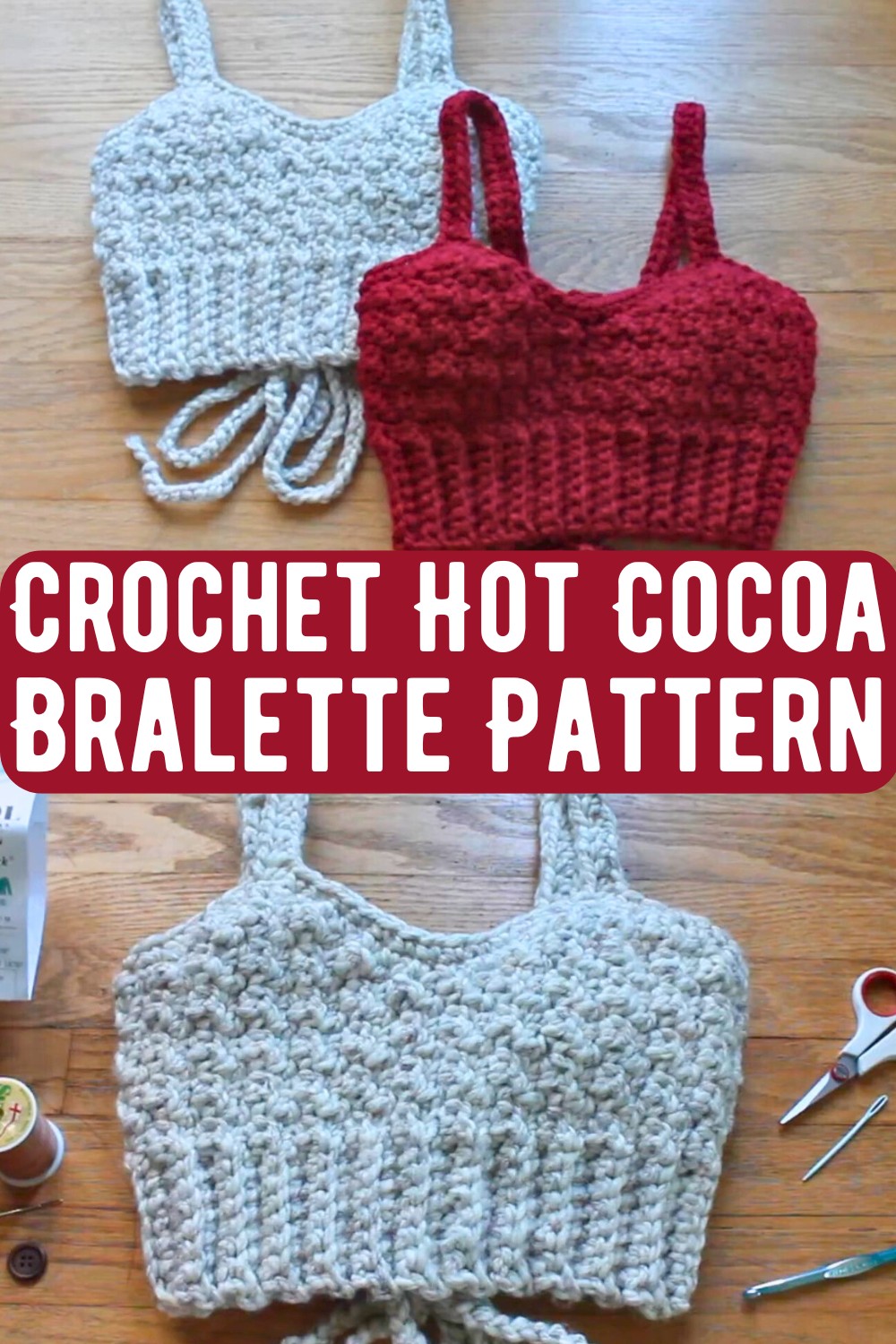 Crochet Hot Cocoa Bralette Pattern