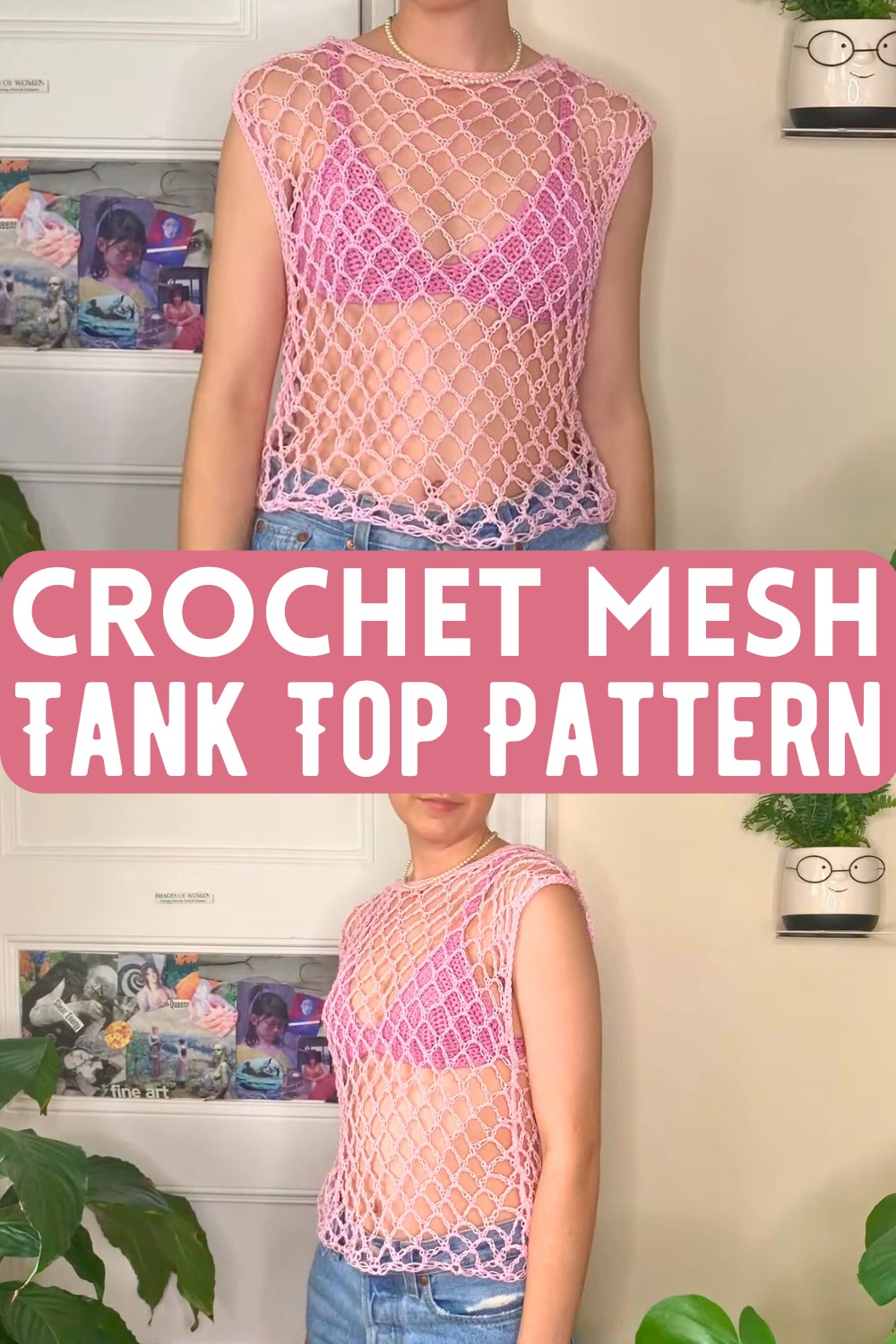 Crochet Mesh Tank Top Pattern