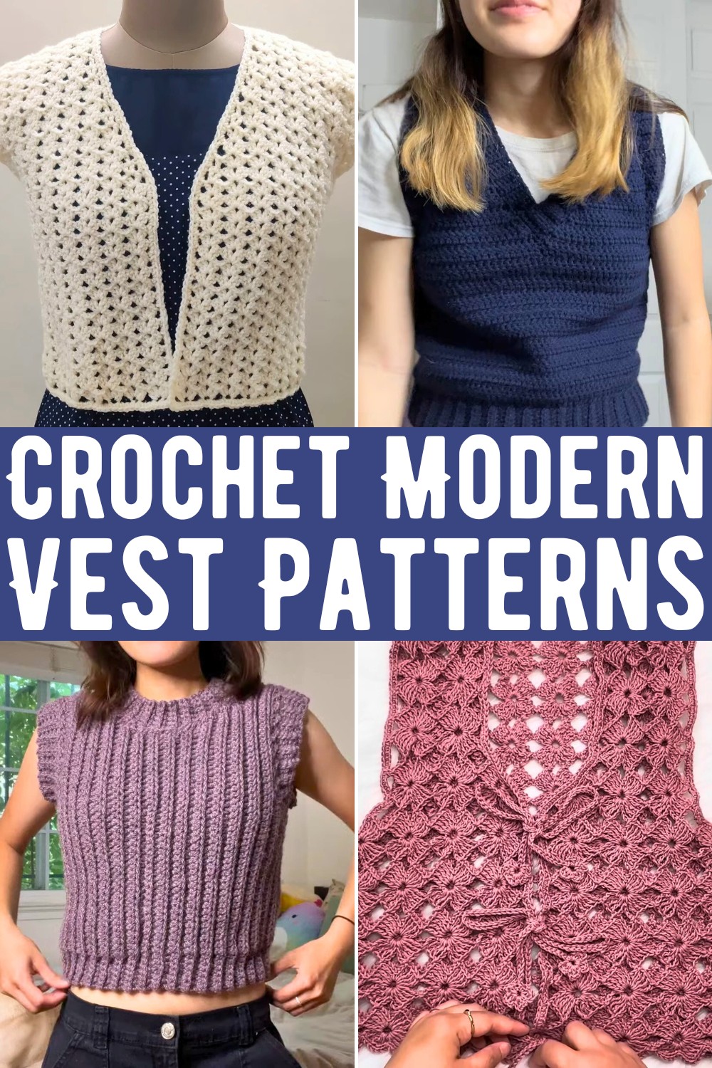 Crochet Modern Vest Patterns