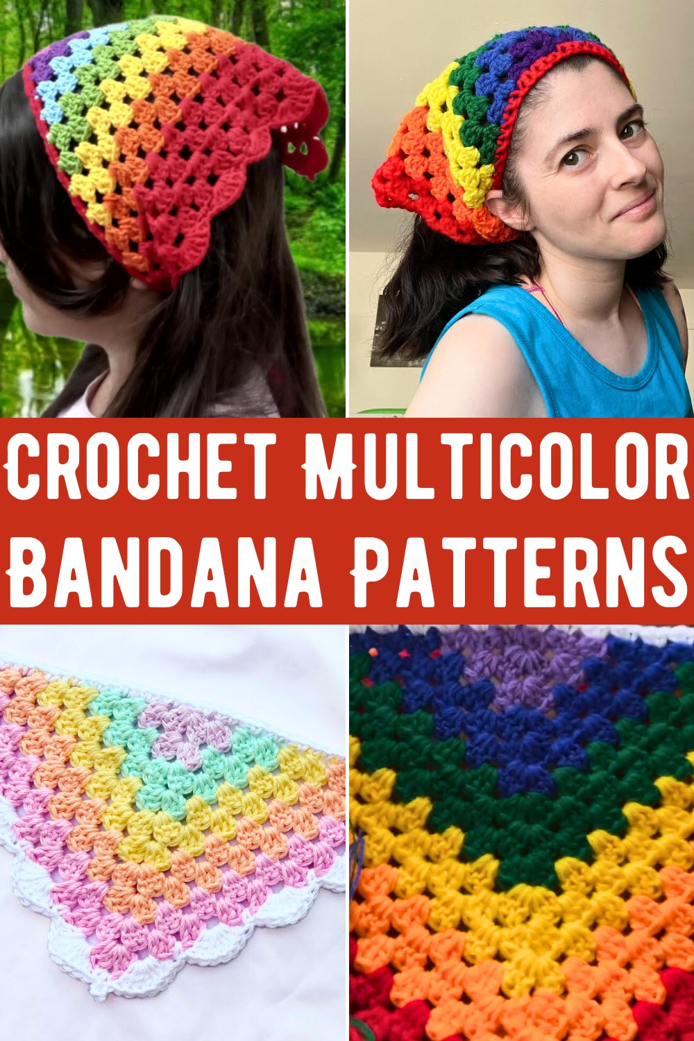 Crochet Multicolor Bandana Patterns