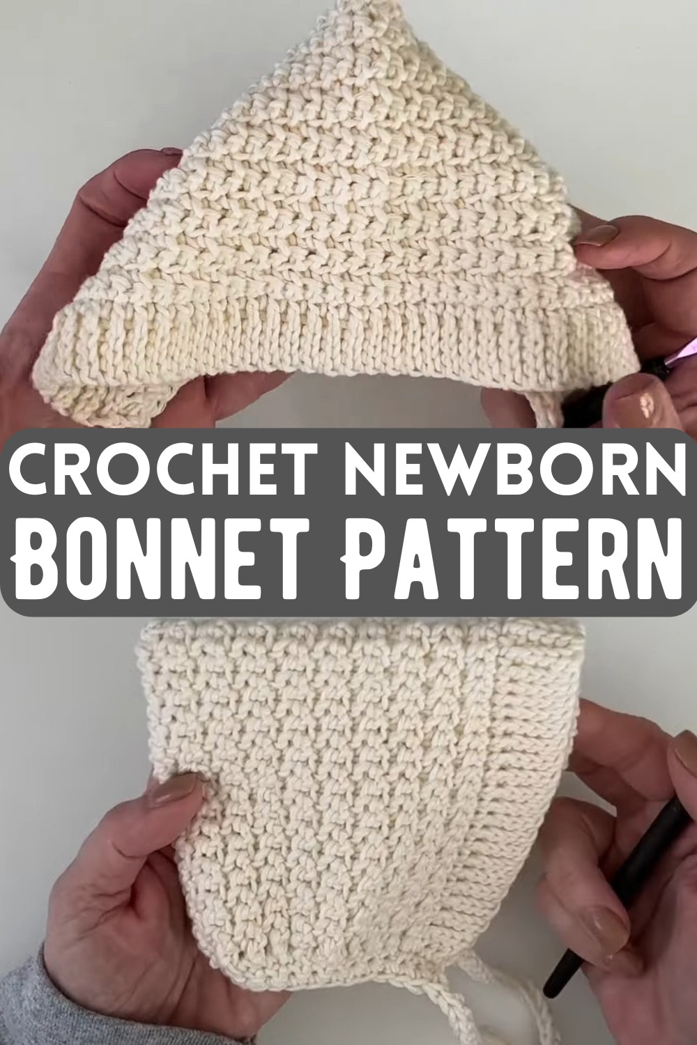 Crochet Newborn Bonnet Pattern