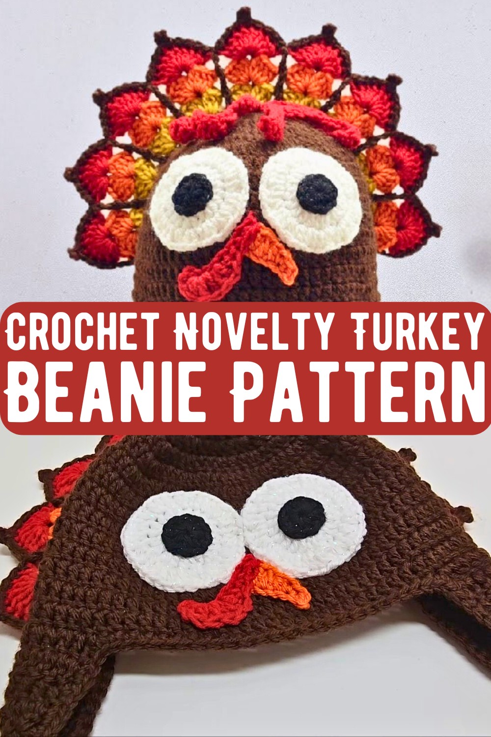 Crochet Novelty Turkey Beanie Pattern