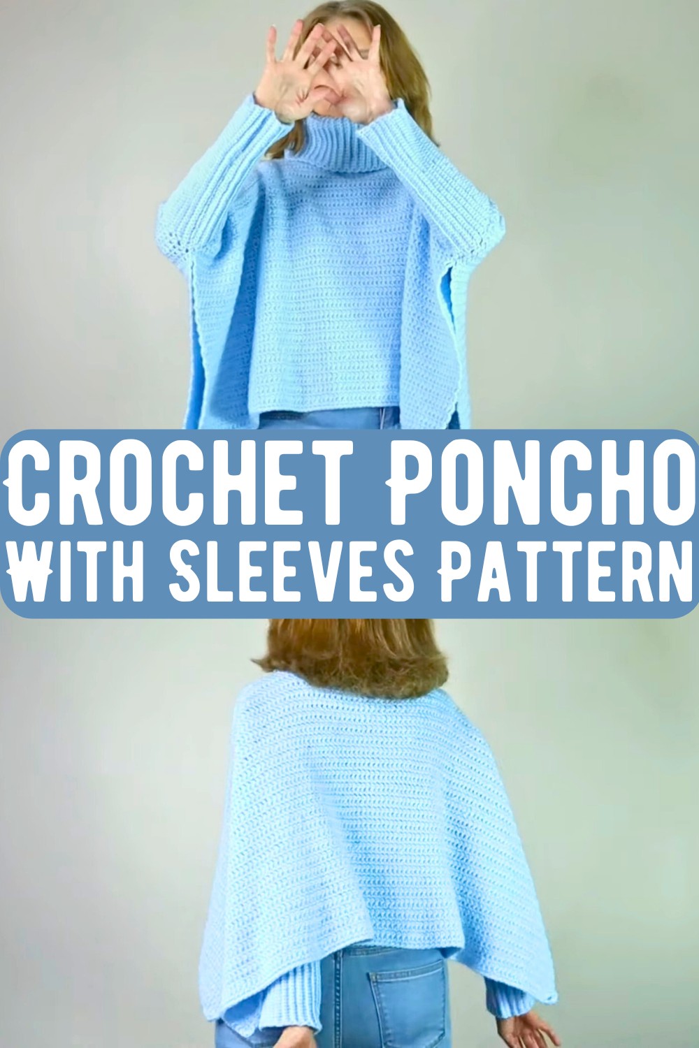 Crochet Poncho With Sleeves Pattern