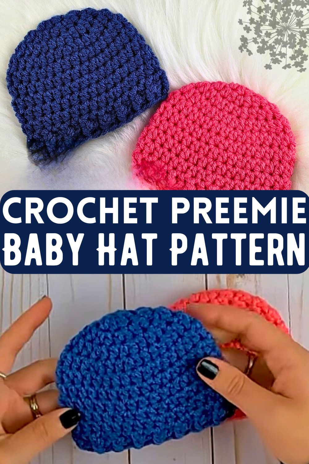 Crochet Preemie Baby Hat Pattern