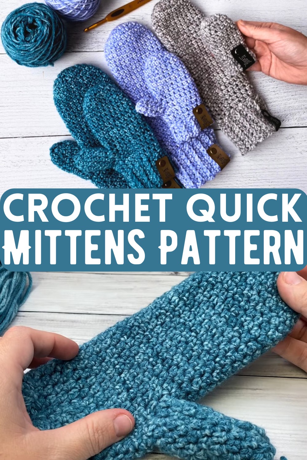 Crochet Quick Mittens Pattern