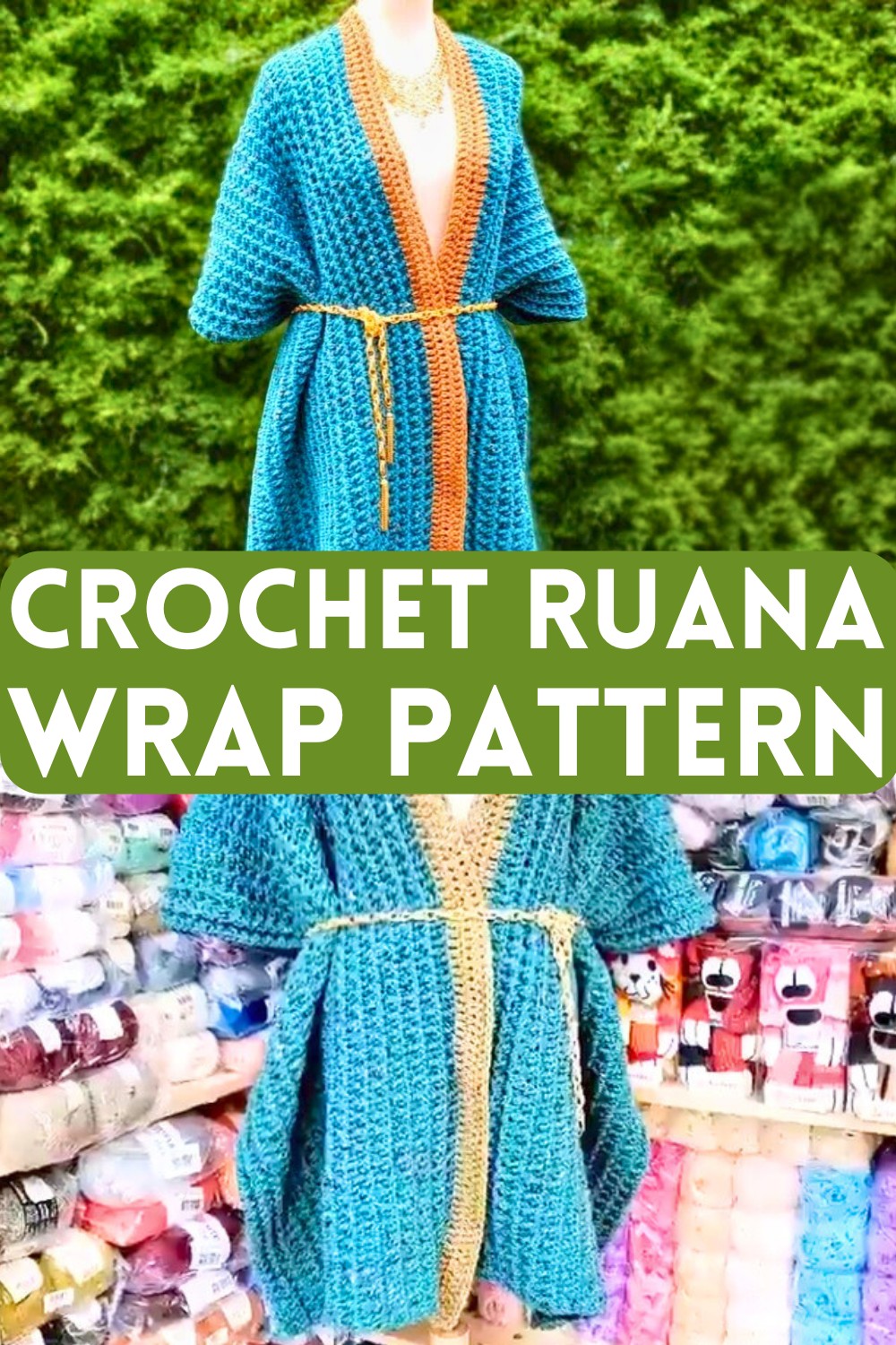 Crochet Ruana Wrap Pattern