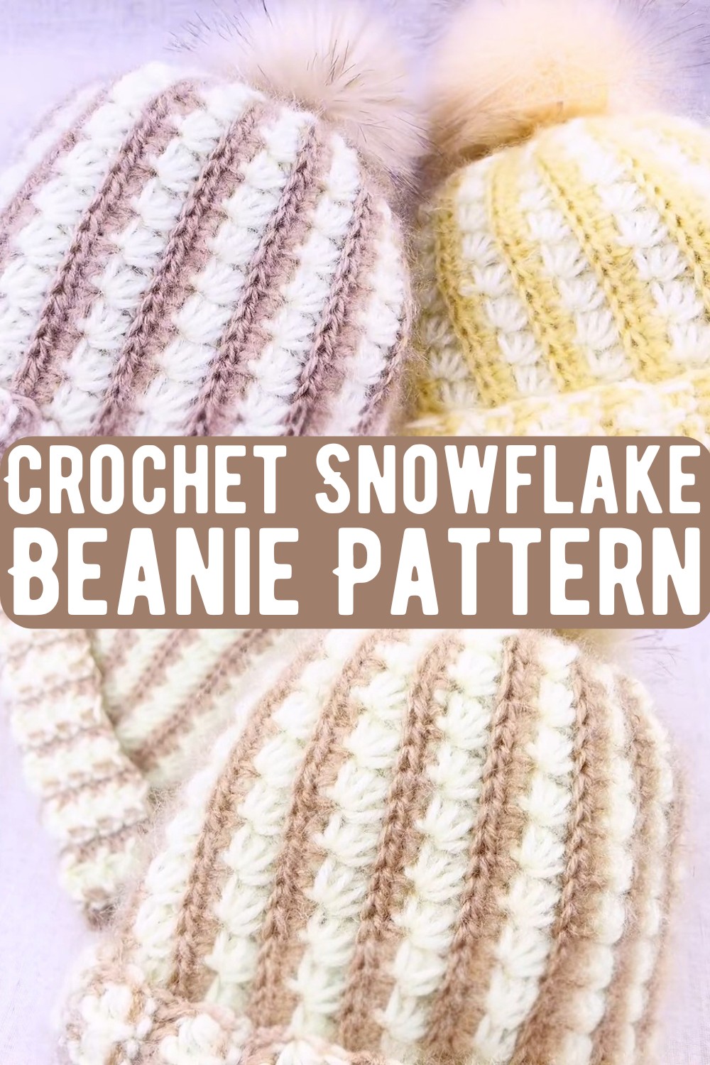 Crochet Snowflake Beanie Pattern