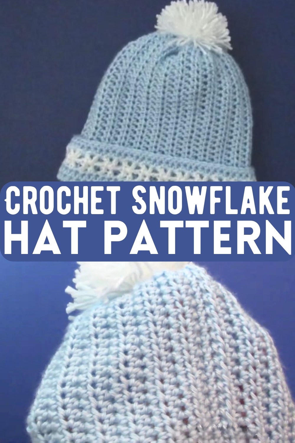 Crochet Snowflake Hat Pattern