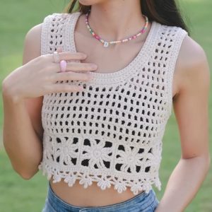 Crochet Summer Mesh Top Pattern (1)